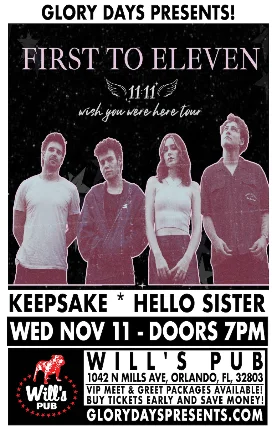 First To Eleven, Keepsake, Hello Sister