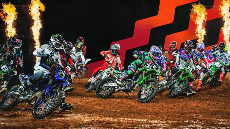 Event artwork: Boost Mobile AUSX Supercross presented by Monster Energy — Queensland Country Bank Stadium — Townsville — 3 October 2026