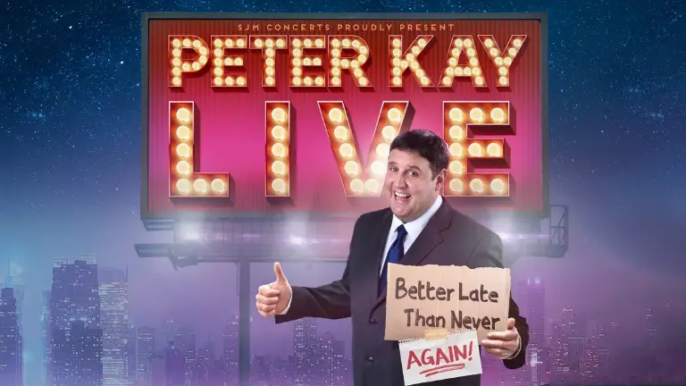 Event artwork: Peter Kay Live — Connexin Live — Hull — 10 October 2026
