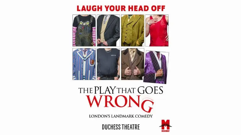 Event artwork: The Play That Goes Wrong — Duchess Theatre — London — 9 October 2026