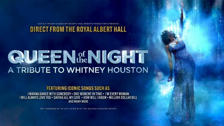 Event artwork: Queen of the Night - A Tribute to Whitney Houston — St Georges Hall, Bradford — Bradford — 17 October 2026