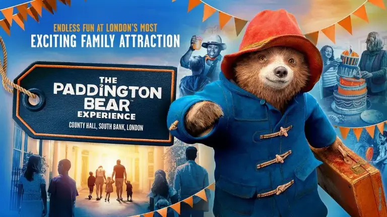 Event artwork: The Paddington Bear Experience — County Hall — London — 4 October 2026